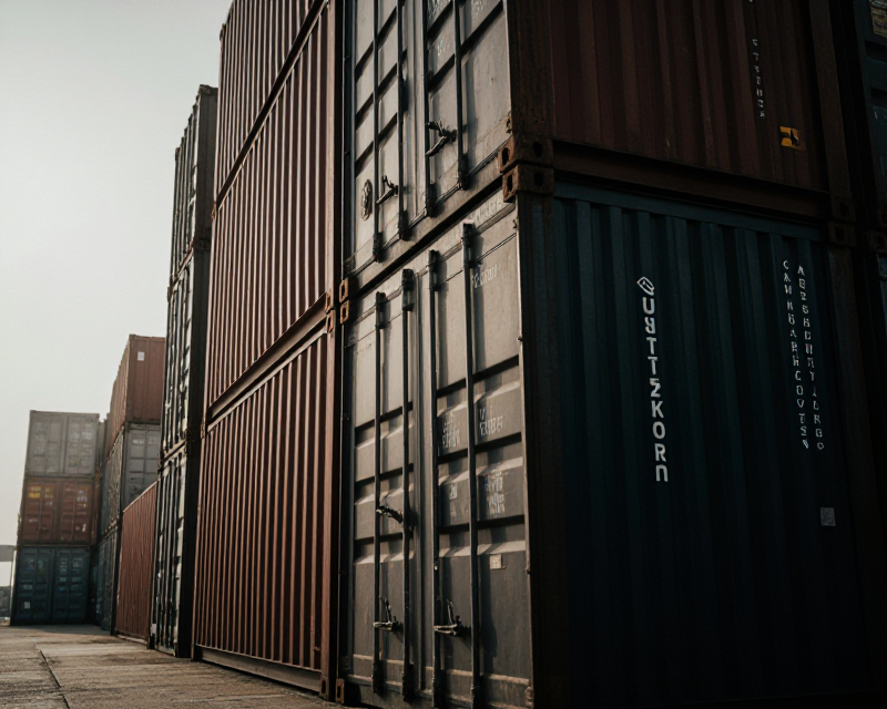Busan Port Industrial Scene