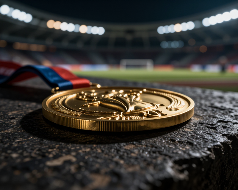 Cinematic Medal Close-up