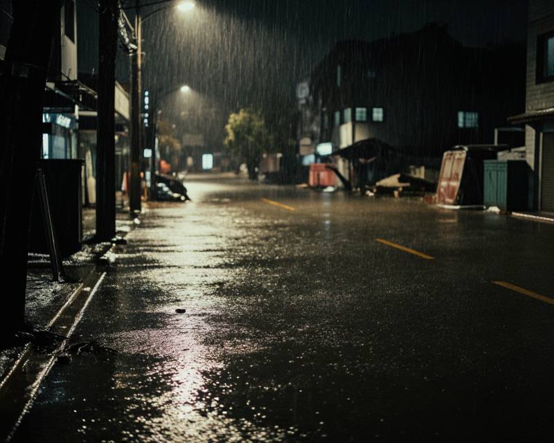 Heavy Monsoon Rain in Korea