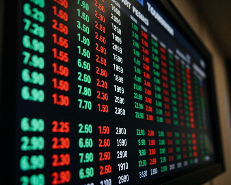 Stock Market Display in Seoul