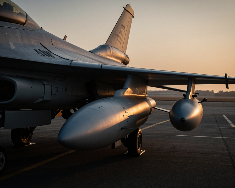AIM-9X Missile on Fighter Jet