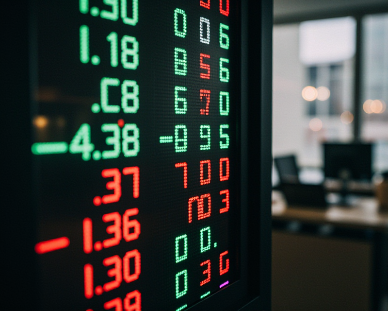 Stock Market Ticker in Seoul