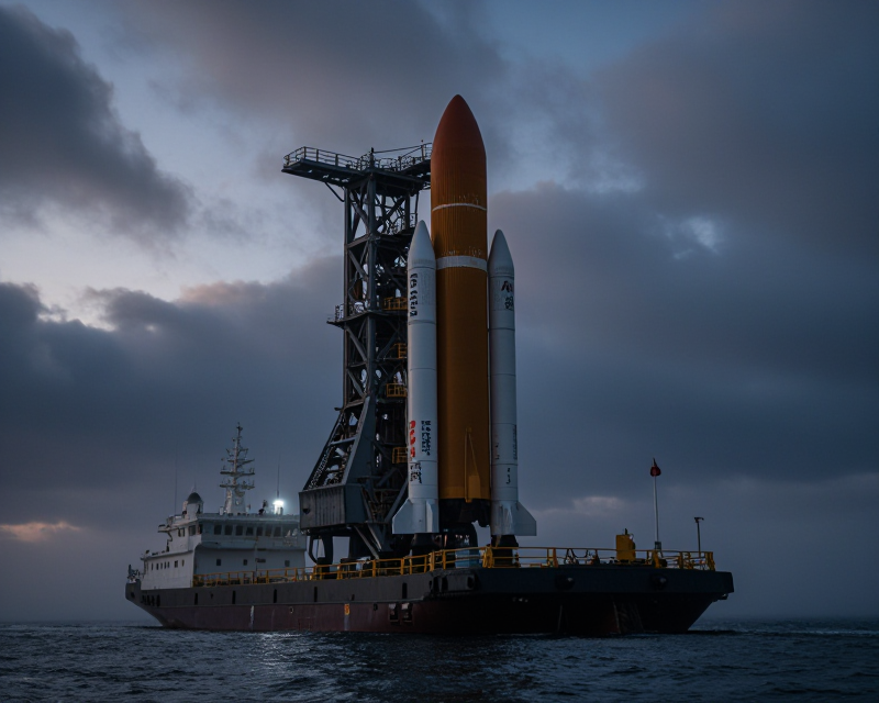 Cinematic Rocket Launch Pad