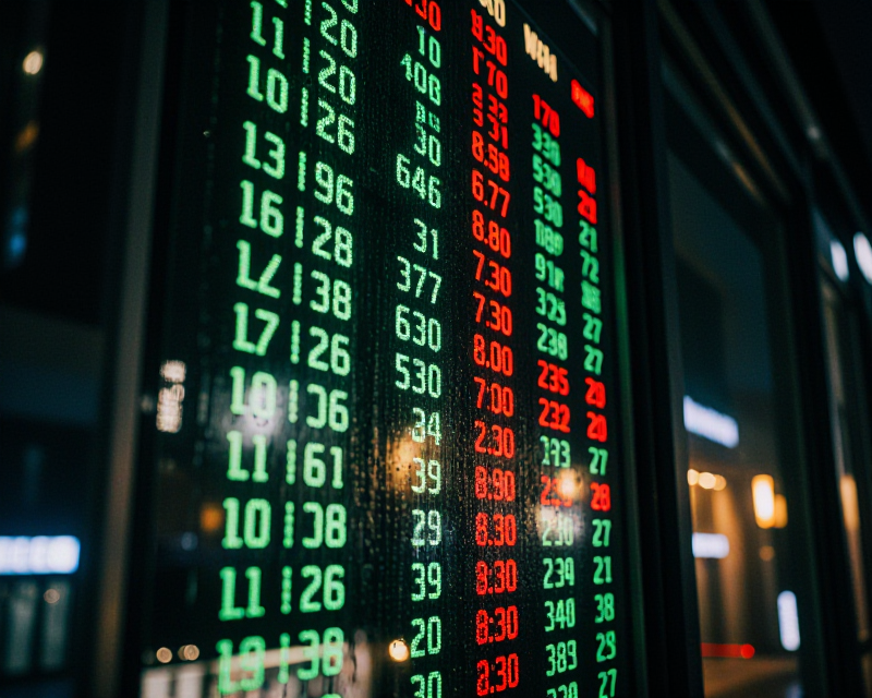 Seoul Stock Market Night