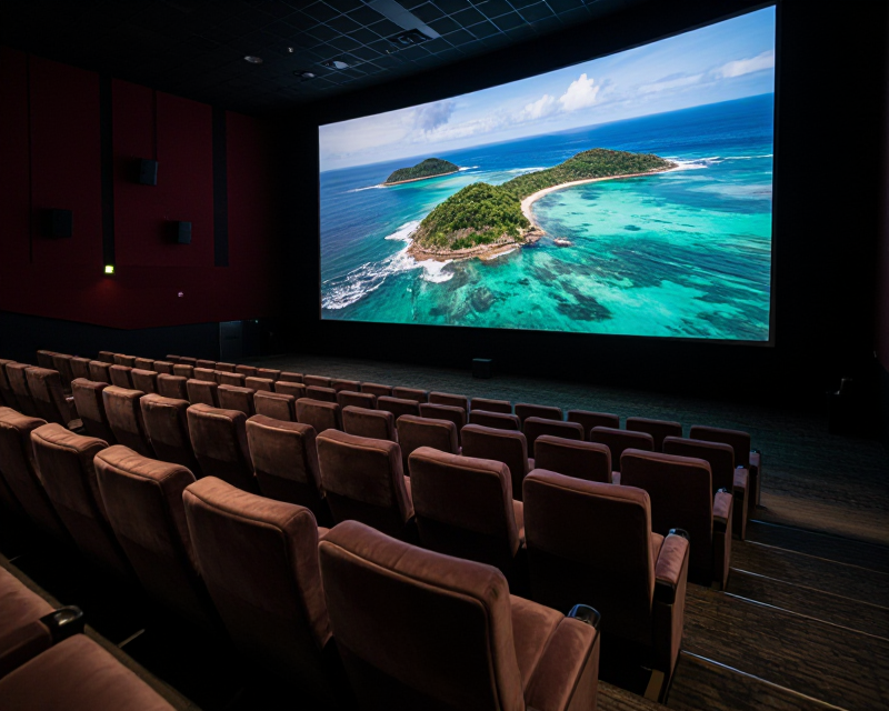 Cinematic Movie Theater Scene